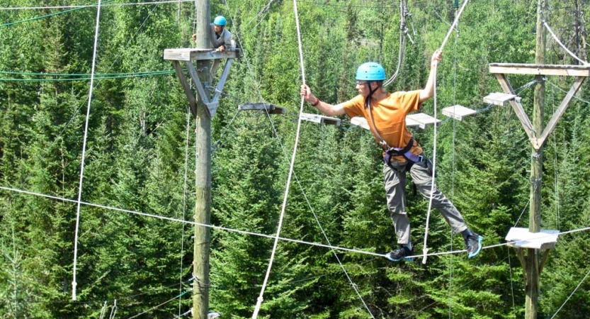 ropes course for teens